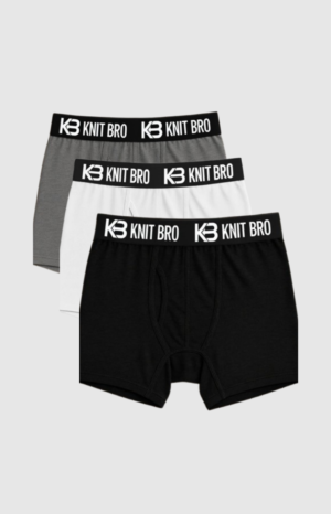 Men Boxers Pack of 3 (Black, White, Grey)