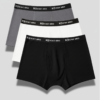 pack of 3 black,grey,white Men Boxers Pack of 3 (Black, White, Grey)