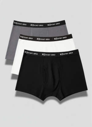 Men Boxers Pack of 3 (Black, White, Grey)