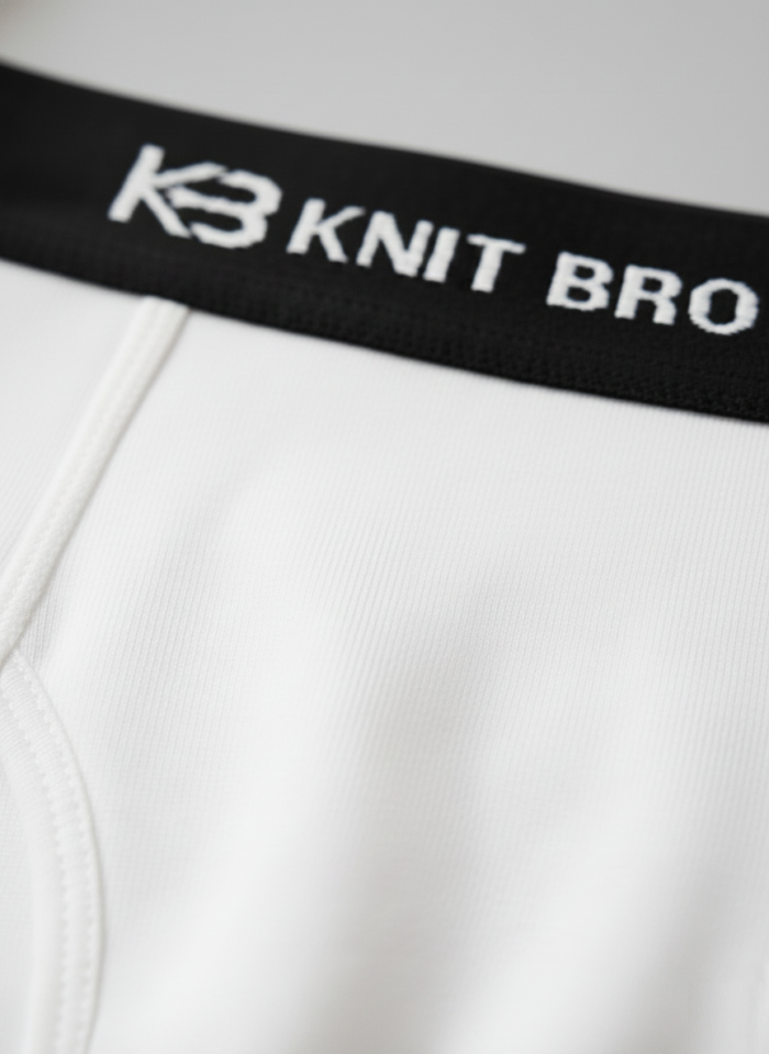 white-closeup Mens Underwear Pack of 3 (Black, White, Grey)