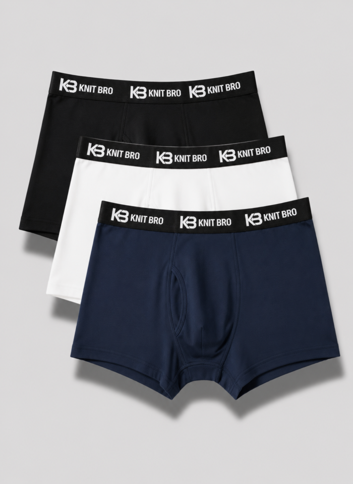 black-white-navy (2) Men Boxers Pack of 3 (Black, White, Navy)