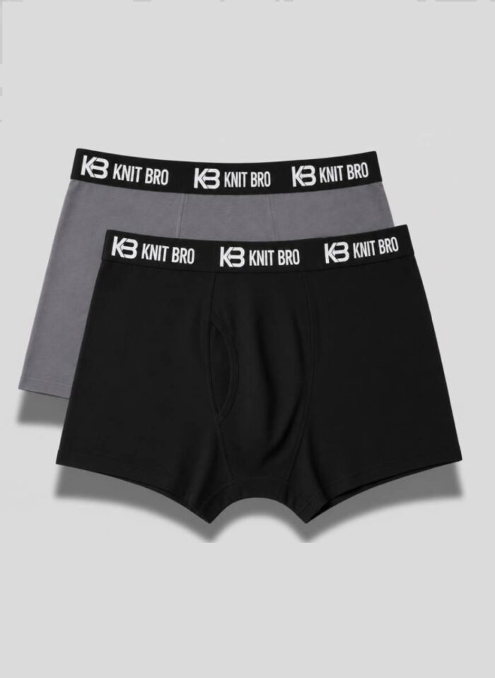 Men Boxer Shorts Grey-Black Men Boxer Shorts Grey-Black
