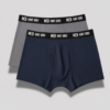 Men Boxer Shorts Grey-Navy Men Boxer Shorts Grey-Navy