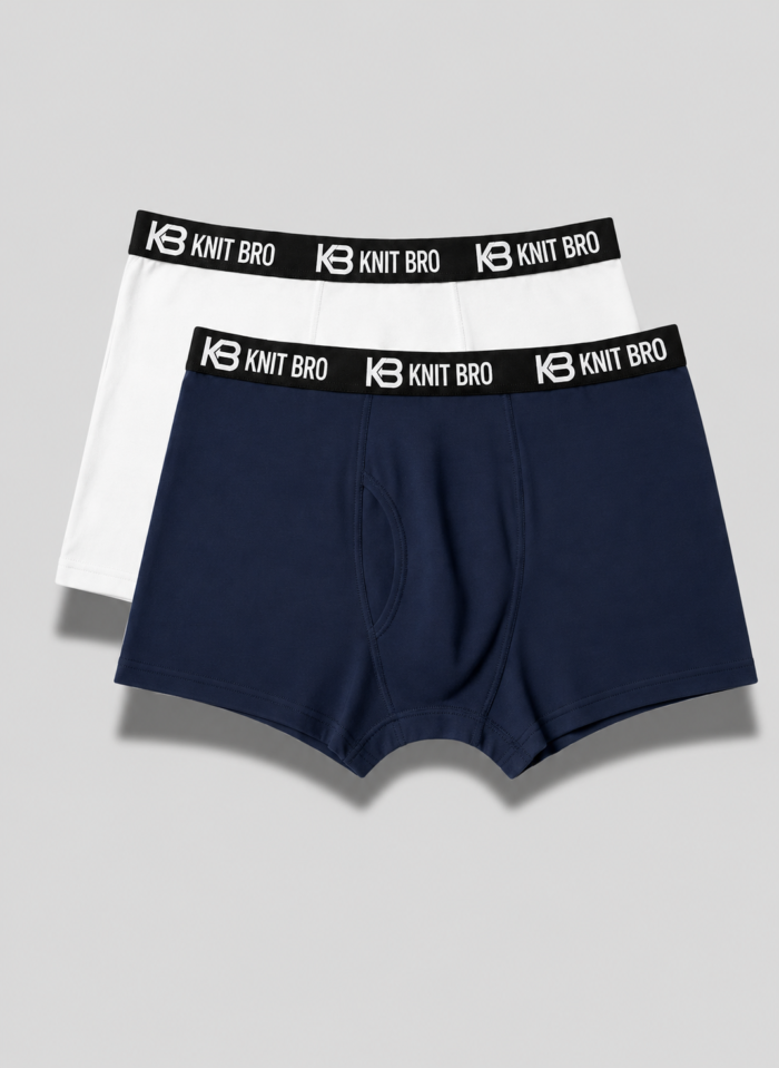 Men Boxer Shorts White-Navy Men Boxer Shorts White-Navy