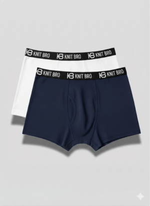 Men Underwear Pack of 2 (White, Navy)