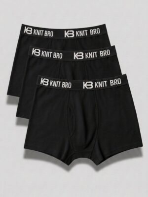 Black Pack of 3 Men Underwear Black Color Pack of 3