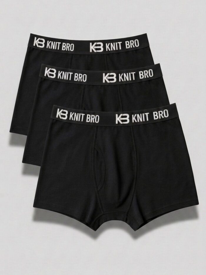 Black Pack of 3 Men Underwear Black Color Pack of 3