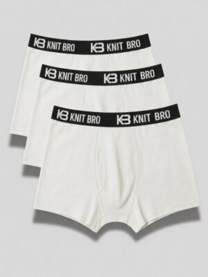 Men boxers white color pack of 3 Men Boxers White Color Pack of 3