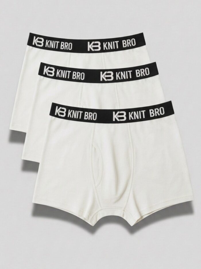 Men boxers white color pack of 3 Men Boxers White Color Pack of 3