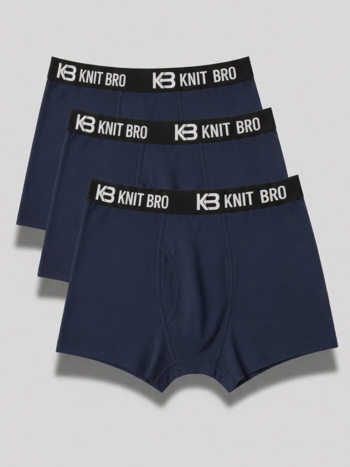Mens Underwear Navy Blue Color Pack of 3 Men Underwear Navy Blue Color Pack of 3