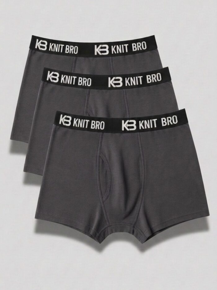 Mens boxer Grey Color Pack of 3 Men Boxers Grey Color Pack of 3